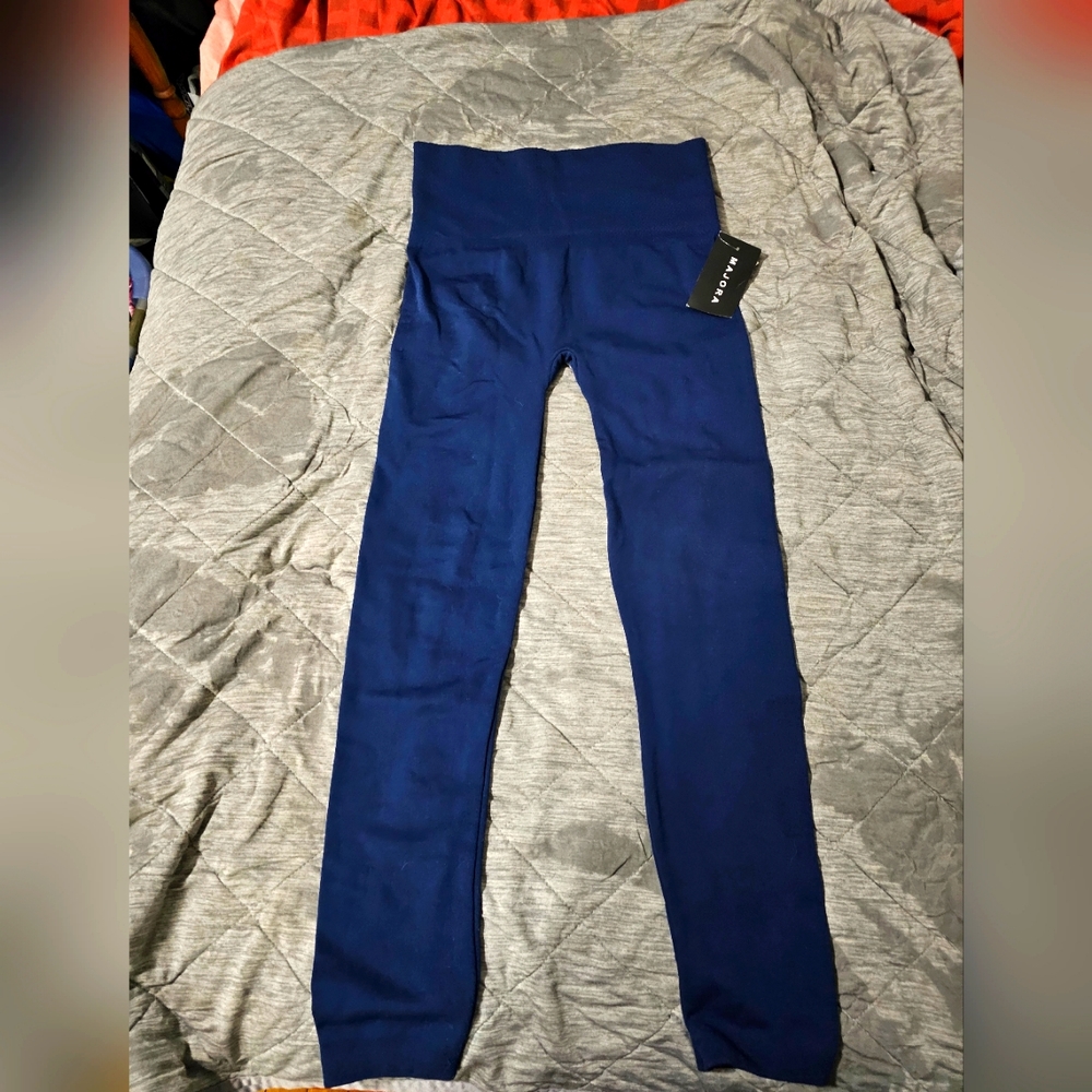 Leggings size medium/large navy blue Majora brand